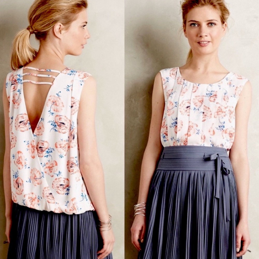 Anthropologie Meadow Rue Open Back Tank NWOT